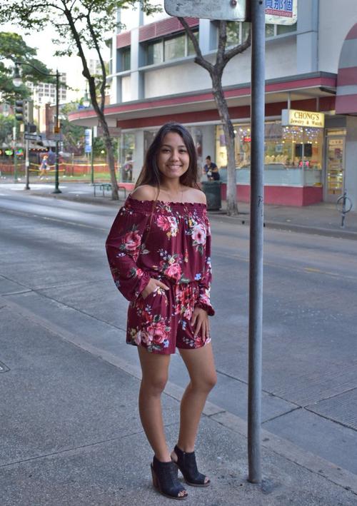 Aria Long Sleeve Romper - Valia Honolulu