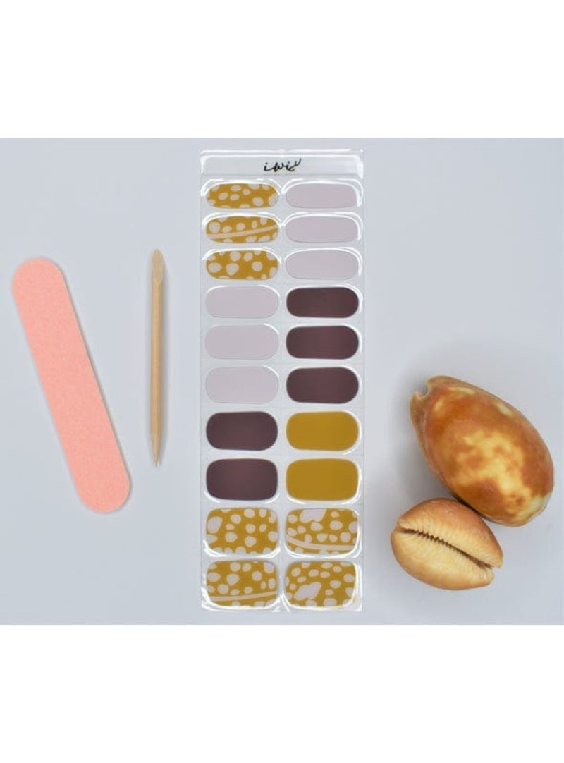 Iwi Nails Beauty and Wellness Gel Nail Strips in Kuoho (Cowry) Valia Honolulu